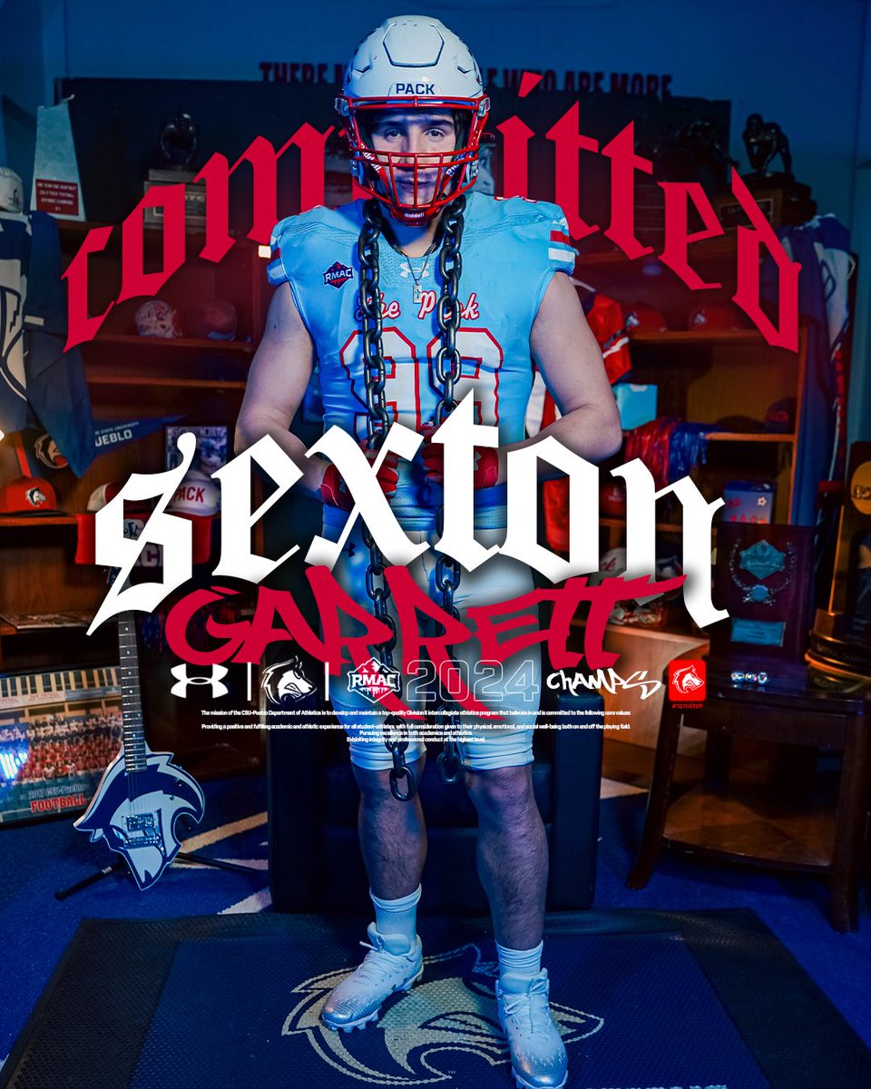 Garrett Sexton - DL 6โ4โ 260lbs (@garrett__sexton) on Twitter photo Extremely blessed and happy to say Iโm committed to Colorado State University Pueblo ๐
<a href="/CoachFaske/">Caid Faske</a> <a href="/CSUPFootball/">CSU Pueblo Football</a> <a href="/CoachMack99/">CoachMack</a> <a href="/coach_oglesbee/">Coach Oglesbee</a> <a href="/WHSFBRecruiting/">Wakeland HS Football Recruiting</a> Extremely blessed and happy to say Iโm committed to Colorado State University Pueblo ๐
<a href="/CoachFaske/">Caid Faske</a> <a href="/CSUPFootball/">CSU Pueblo Football</a> <a href="/CoachMack99/">CoachMack</a> <a href="/coach_oglesbee/">Coach Oglesbee</a> <a href="/WHSFBRecruiting/">Wakeland HS Football Recruiting</a>