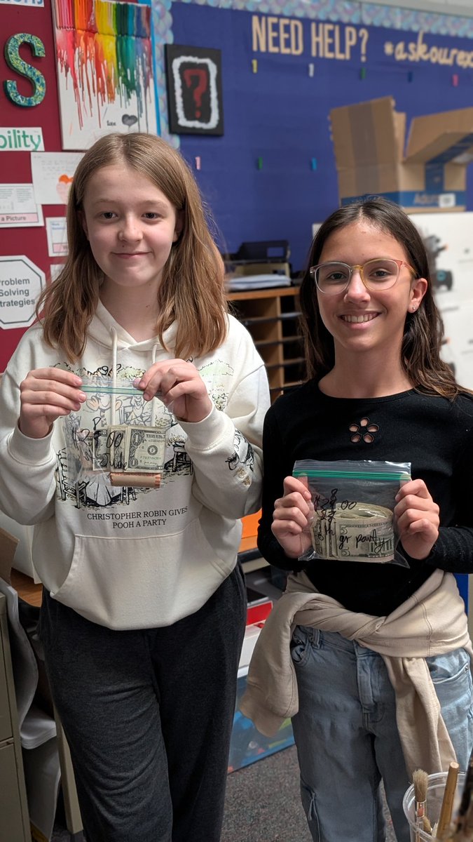 So proud of Maddy and Andrea for selling bracelets for their #geniushour project to raise money for our 6th GD celebration and <a href="/StJude/">St. Jude</a> !!! Well done ladies!! #bpsne #prideofLL <a href="/BellevueSchools/">Bellevue Public Schools</a> #TeamBPS