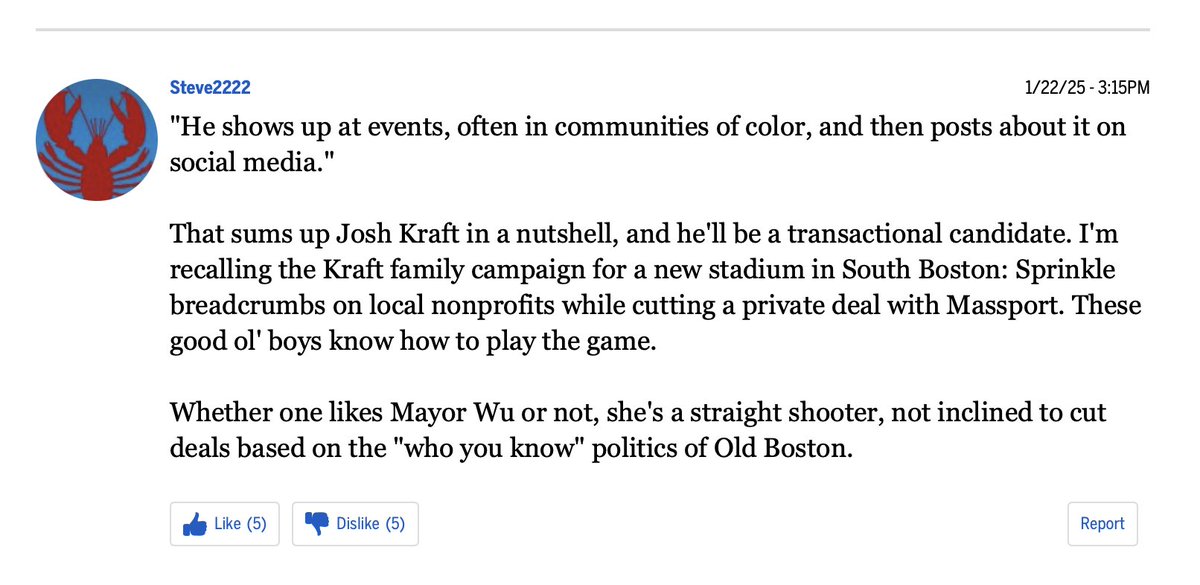 "[Josh Kraft] shows up at events, often in communities of color, and then posts about it on social media." 

My thoughts below. 👇🏽
bostonglobe.com/2025/01/22/opi…