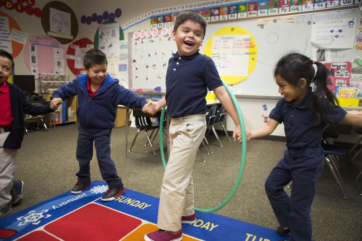 Make any space a play space! 🌟 Our latest blog shares creative tips for adapting recess indoors so kids can stay active &amp; moving on rainy,  snowy, or super cold days.❄️ Click 🔗for fun ideas to keep them energized all year long: bit.ly/40BwHta #Playworks