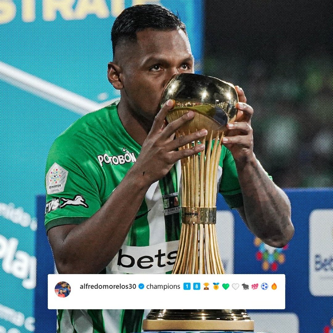 juandl84's tweet photo. Es de valorar todo lo que Alfredo Morelos y Marino Hinestroza han hecho para quedarse en Atlético Nacional. Jugar Copa Libertadores con el verdolaga. ¿El resto? Puede esperar. https://t.co/nsEufzA1bo