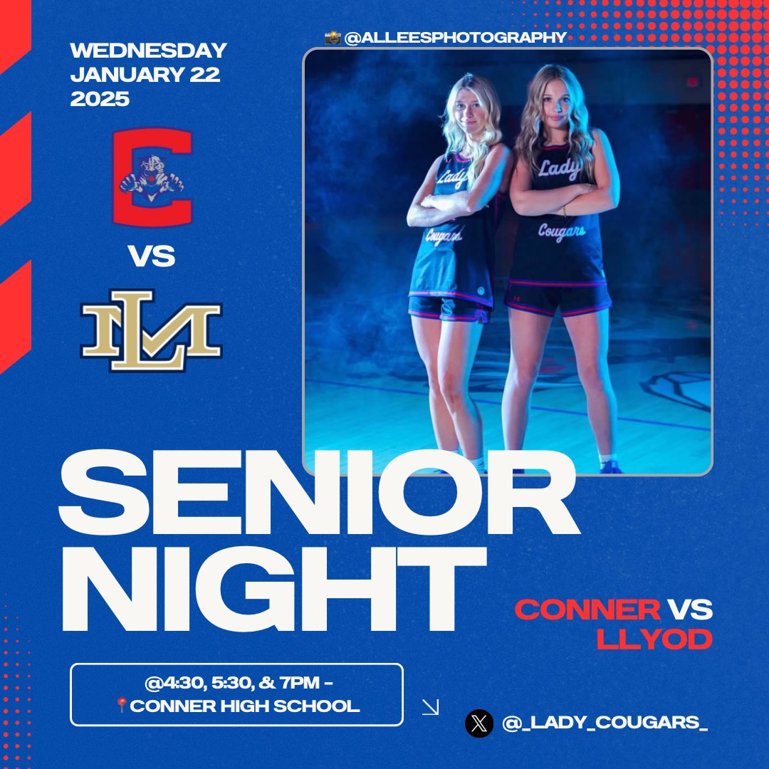 💙can’t wait to  celebrate seniors Lex and Avery tonight❤️