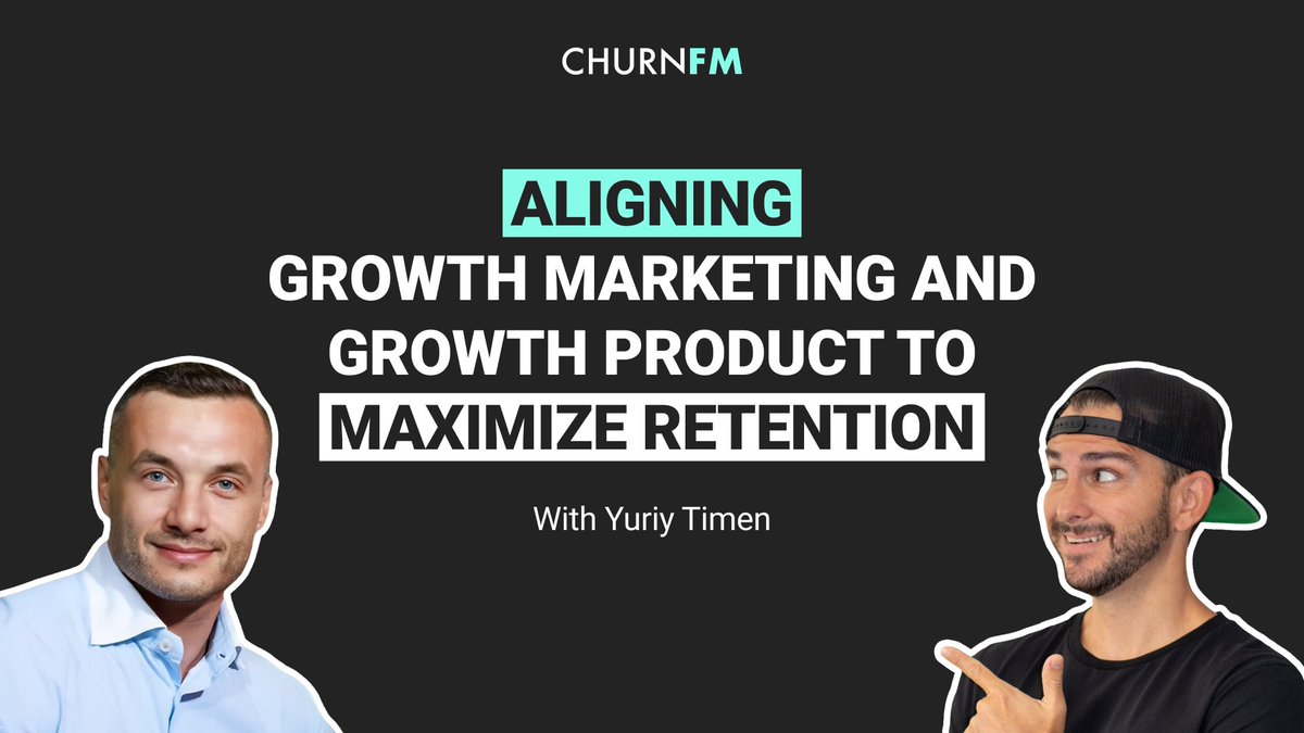 This week on the show we have
<a href="/TheTimenator/">Yuriy Timen</a>, investor, advisor, and former Global Head of Growth &amp; Marketing at <a href="/Grammarly/">Grammarly</a>.

In this episode, Yuriy shared how to align Growth Marketing and Growth Product to maximize retention. Click to listen: churn.fm/episode/aligni…