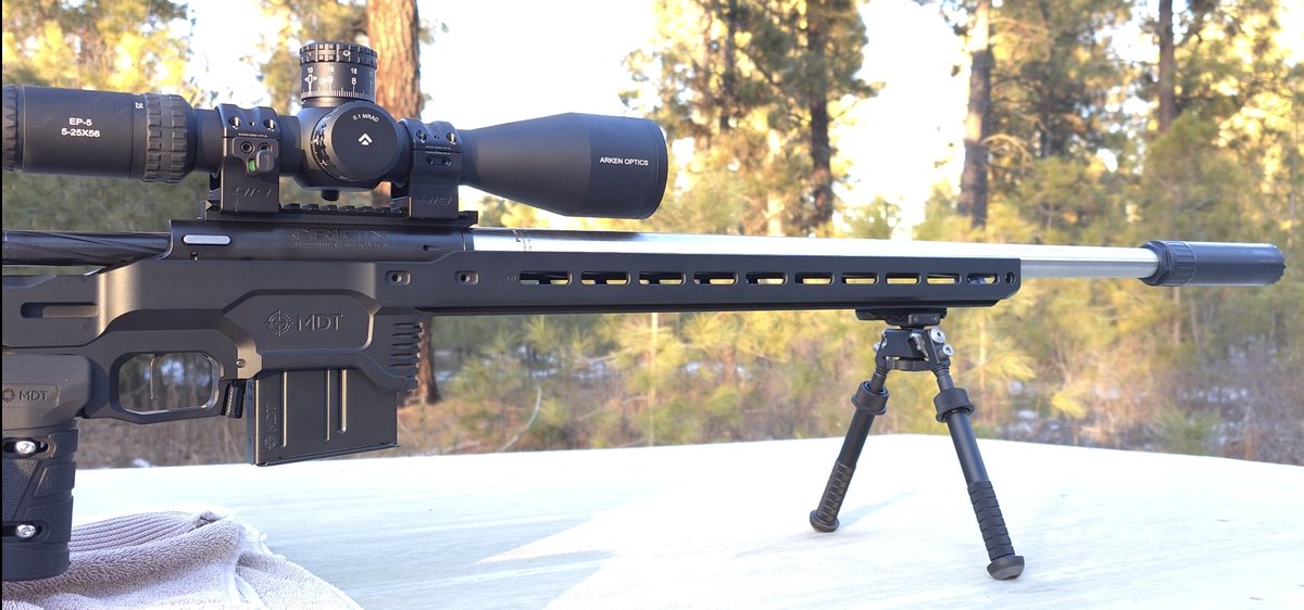 ReloadersCodex's tweet image. Working on some 6.5cm load development....
Rifle setup:
Zermatt origin action
26&quot; Proof research SS 6.5cm prefit
MDT acc elite chassis
Triggertech special trigger
Arken ep5 5 25x56
Oss 7.62 hx qd suppressor