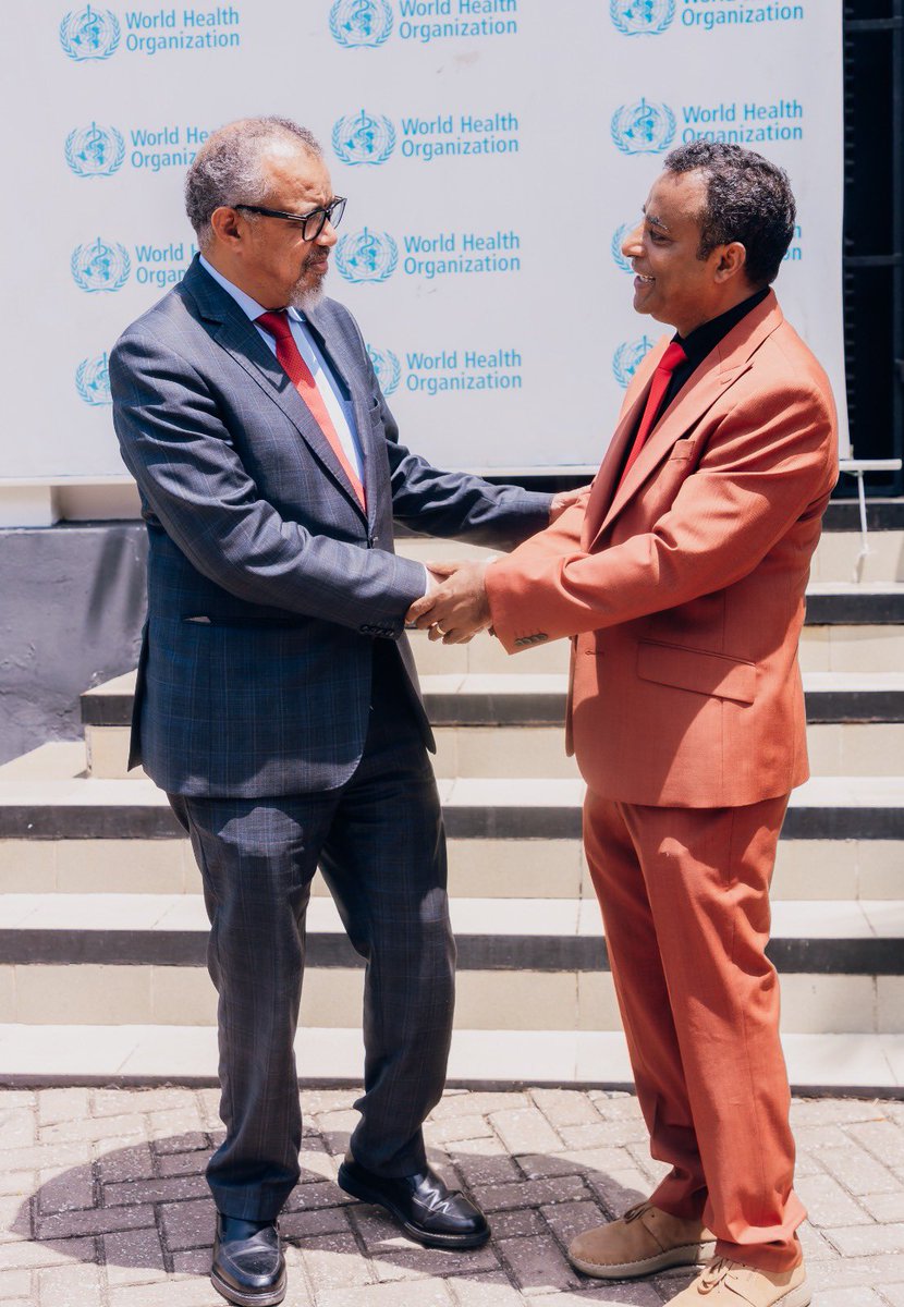 WHO_Tanzania's tweet image. Our staff in Dar es Salaam had a productive conversation with @DrTedros, expressing appreciation for his leadership. 

Through his guidance &amp;amp; the transformation agenda, @WHO is the partner of choice in addressing health outbreaks &amp;amp; strengthening health systems. 

#ProudToBeWHO