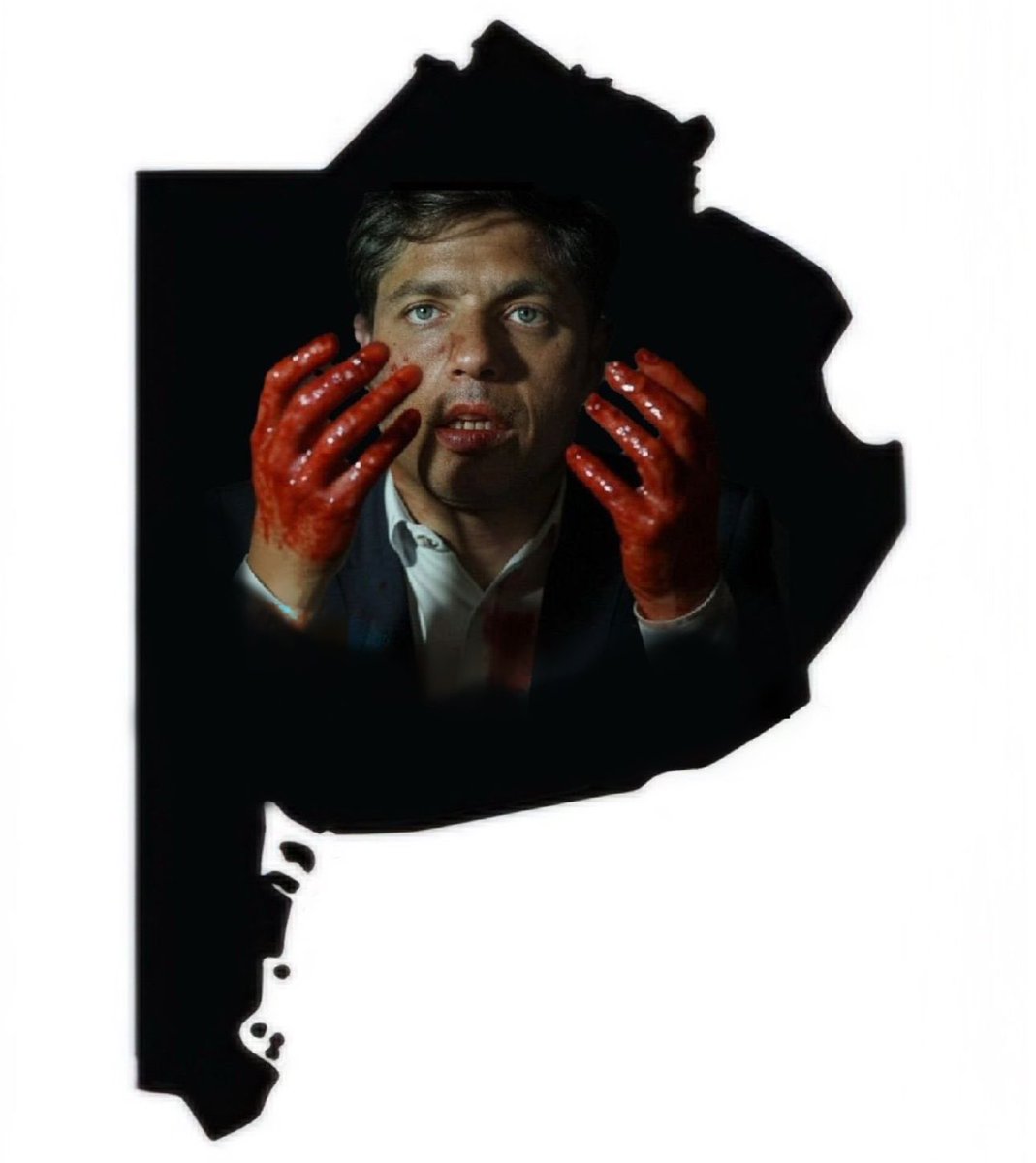 Las manos llenas de sangre representan la realidad de PBA: crimen, inseguridad y abandono. ¿Cuántas vidas más se necesitan para que asumas tu responsabilidad? Hay que declararle la guerra a los delincuentes. Es cárcel o bala.