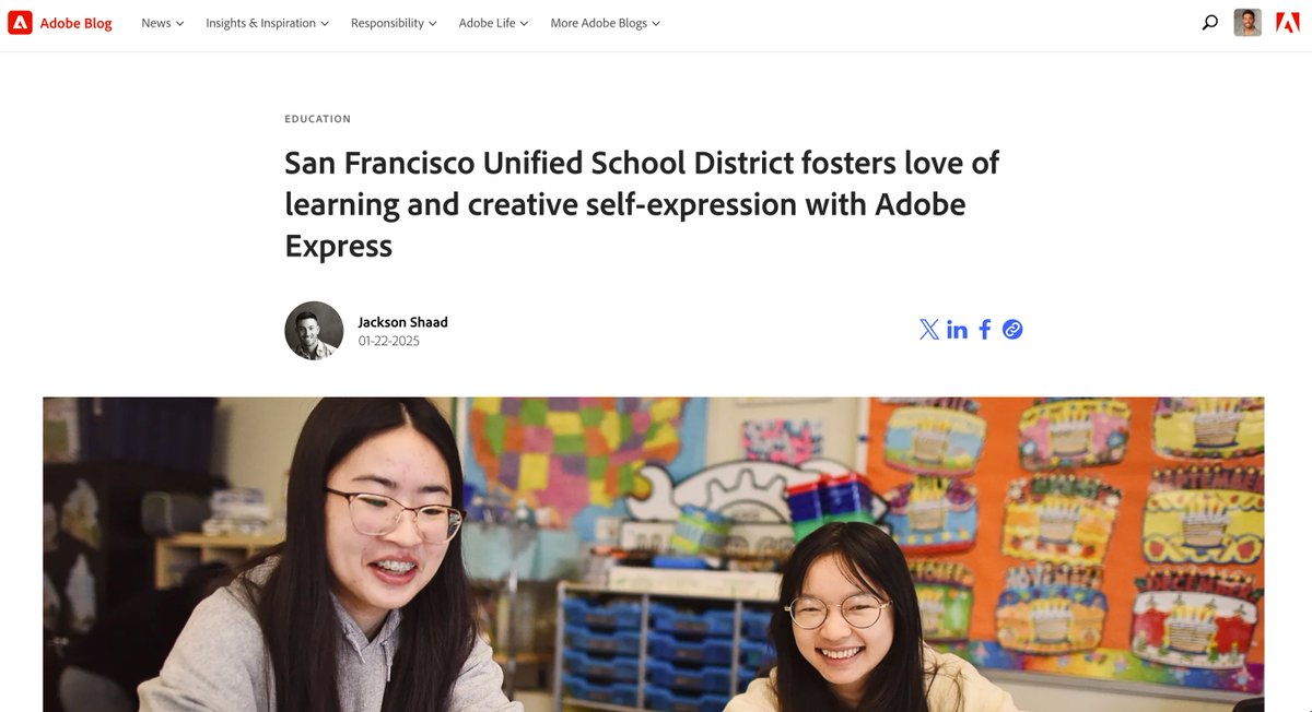 JacksonEdTech's tweet image. So excited to celebrate (and share) the creative JOY happening in @SFUnified classrooms, where I've seen first hand the way creativity brings student voice to life, enhances literacy instruction, fosters collaboration, and gives ALL students opportunities to build their creative…