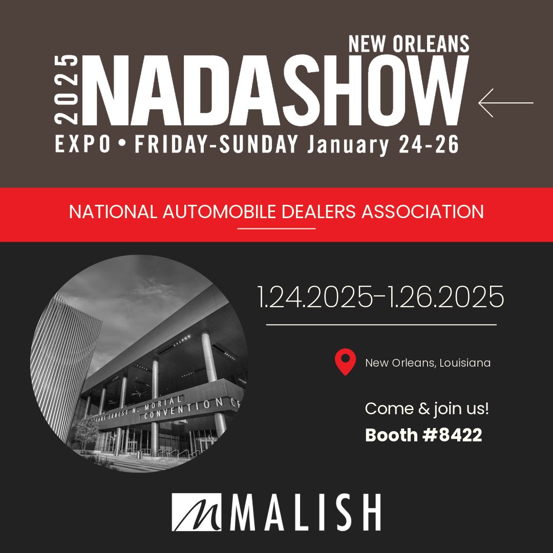 MalishCorp's tweet image. 🚗 We're heading to #NADA2025! Visit us at booth #8422 from Jan 24-26 to discover how Diamond Devil® is revolutionizing service bay concrete restoration and polishing. Don’t miss it—we can’t wait to connect with you!
#NADA #NewOrleans #servicebay #concreterestoration #polishing