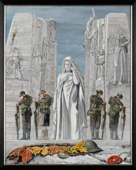 CanWarMuseum's tweet photo. No Greater Love
Painted by Roger Chabot in 2017
Beaverbrook Collection of War Art
CWM 20170170-001
#FirstWorldWar #Vimy #VimyMemorial #VimyRidge #WarArt #WarArtist #WW1 #FWW https://t.co/u3yBxoDNwV