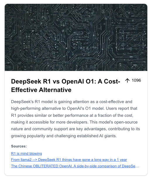 ReadZeit's tweet photo. Trending two days in a row! Where do you stand on #DeepSeek vs @OpenAI ? 🔥🔥 https://t.co/rOHlPH26ho
