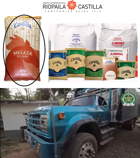 Importante. Este 20/01/2025 cayeron 500 kg de cocaína  por 15 millones de Euros en un camión en Santa Rosalía-Vichada, camuflada por paquetes de Melaza de la empresa RIOPAILA y su aliada CASTILLA AGRÍCOLA que financiaron a María Fernanda Cabal con 26 millones al Congreso. Sigue👇