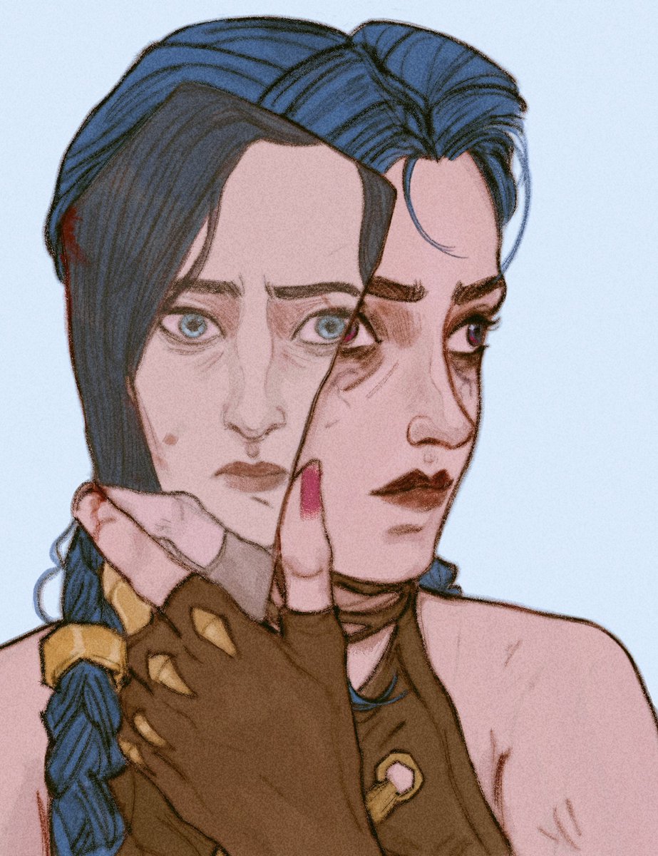 mirror mirror #Caitlyn #Jinx #arcane