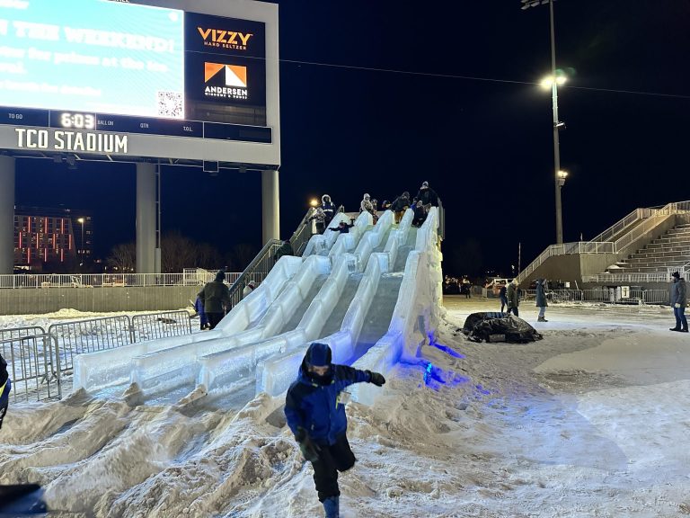 TheRubiconSPA's tweet photo. ICY FUN. Beginning on Jan. 10, and ending on Feb. 16, the Minnesota Ice Festival takes place at the Twin Cities Orthopedics Vikings Stadium in Eagan. Read more at RubicOnline. 📸: Elizabeth Tuttle. https://t.co/er6Om0Ik8p