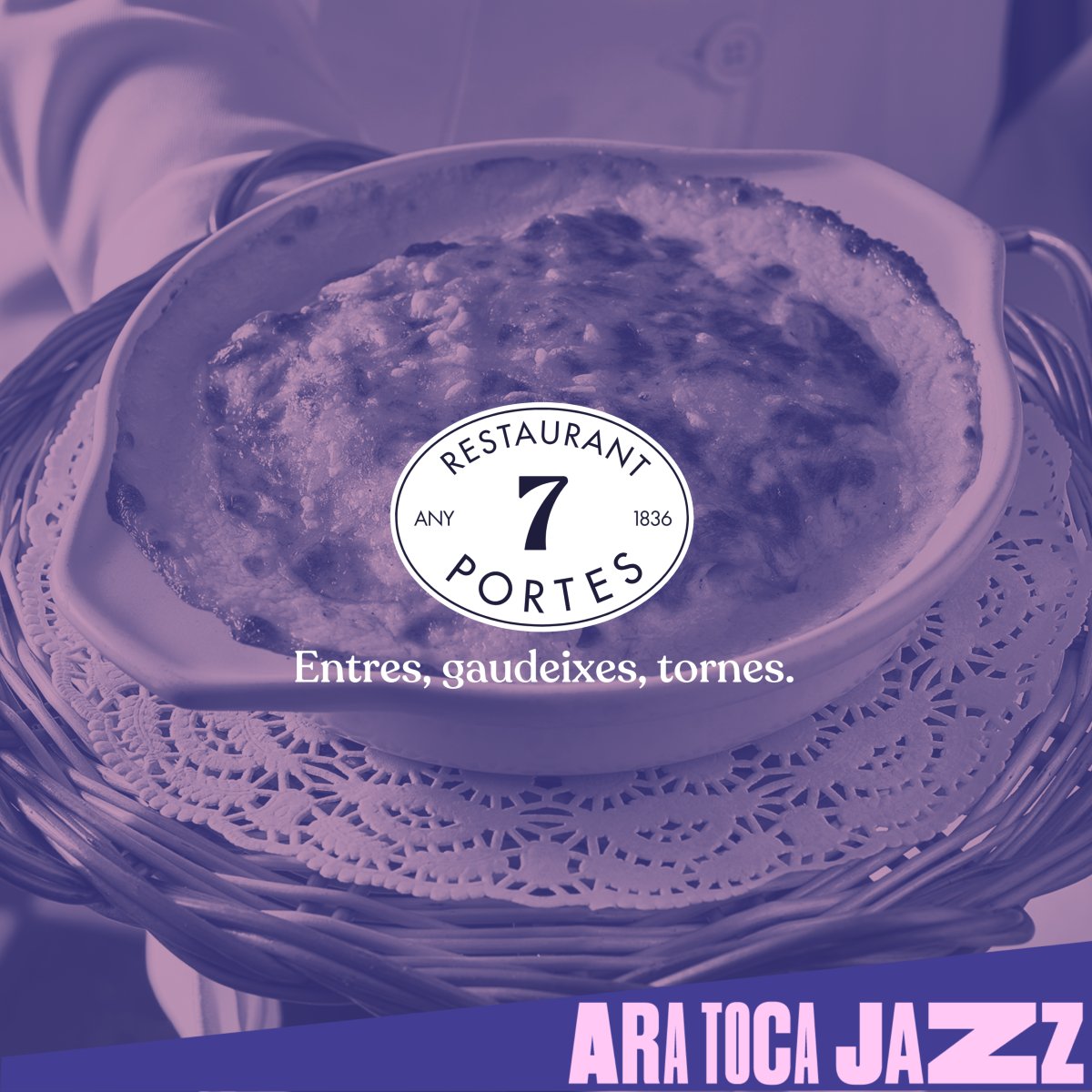 Viu el millor jazz mentre gaudeixes d’un àpat exquisit. Aquest any, sabor i música s’uneixen al Festival de Jazz.
Gràcies, Set Portes, per formar part d’aquesta experiència inoblidable! 🎷🍴