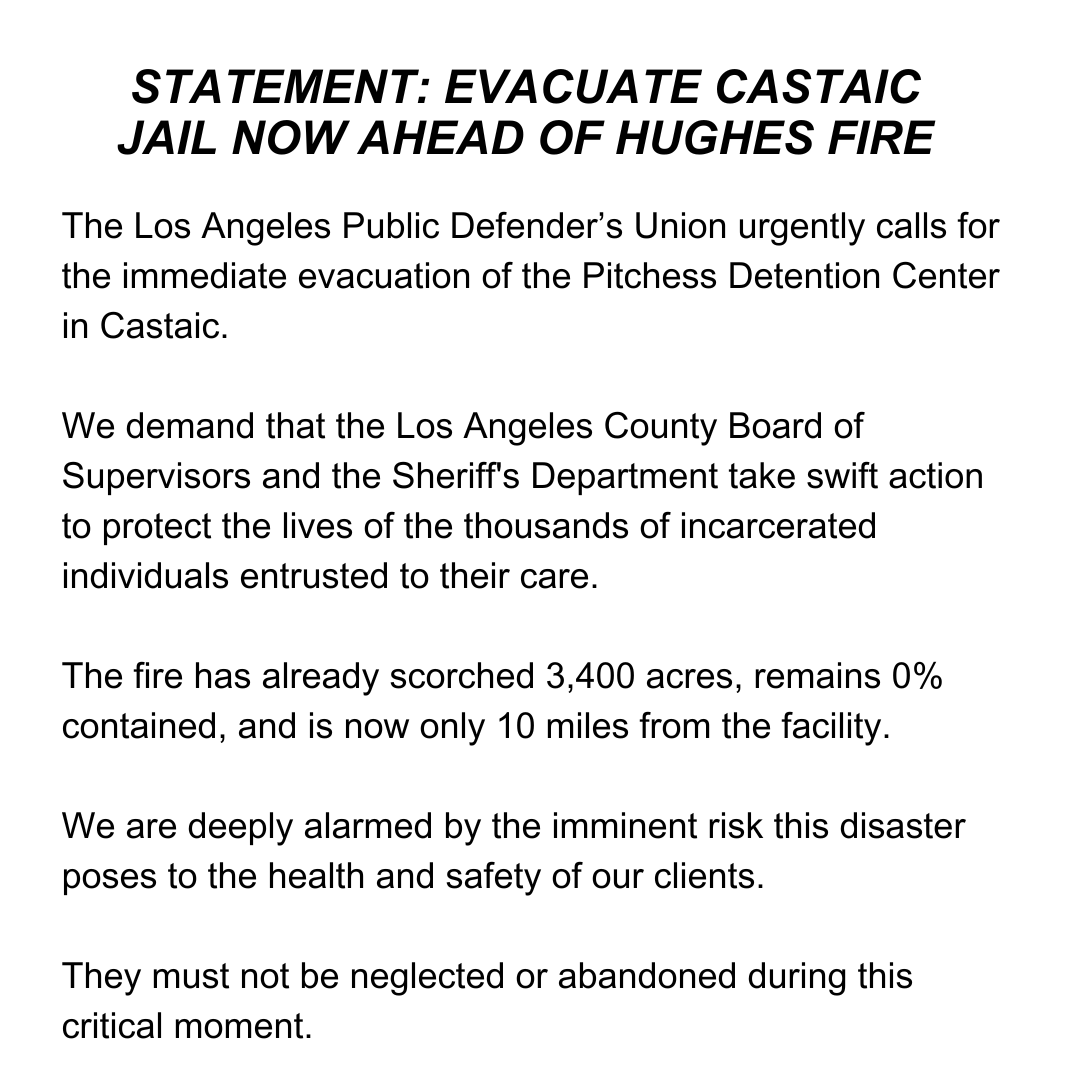 L.A. County Public Defenders Union tweet media