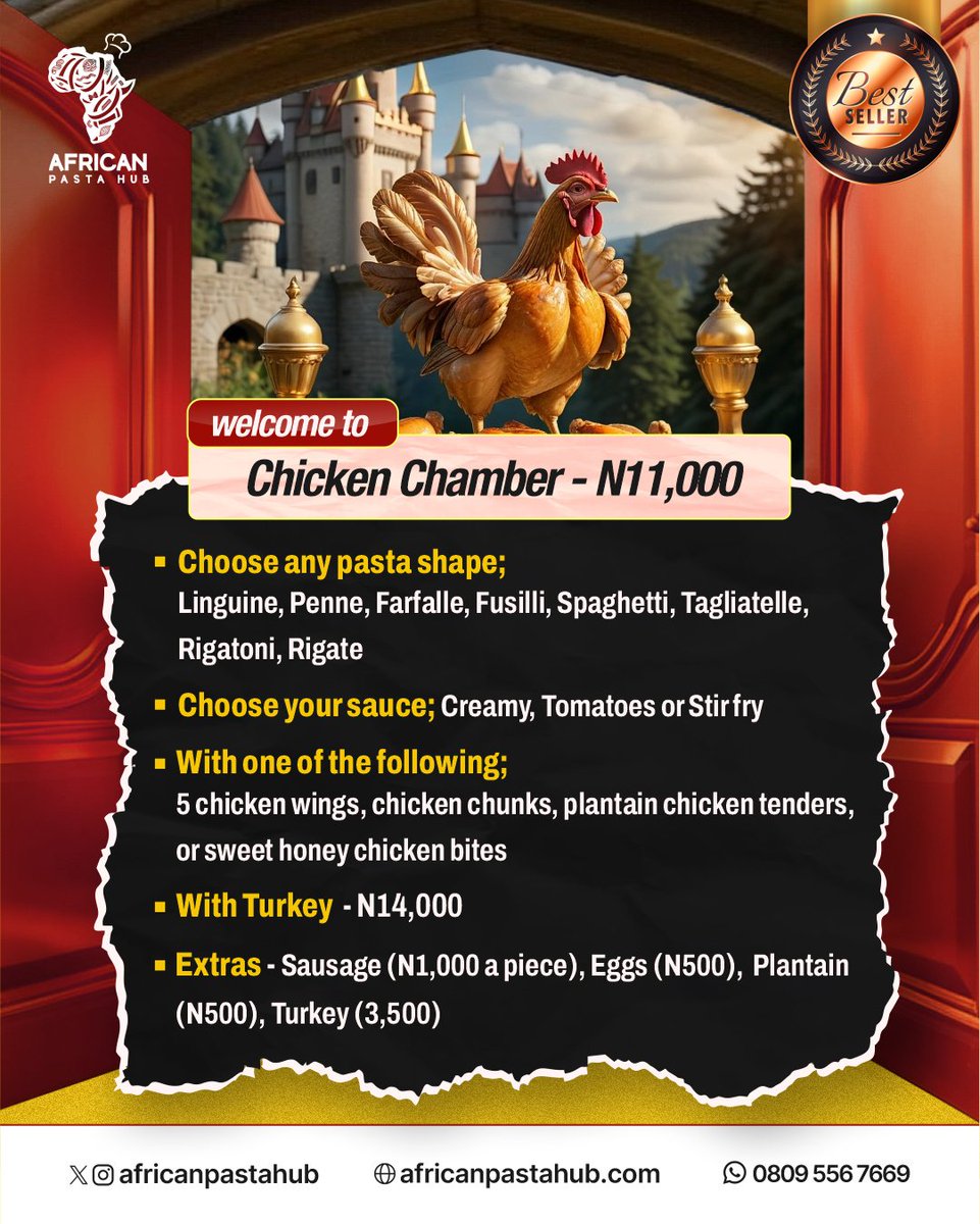 africanpastahub's tweet photo. Our new menu is here! 🍝 Tailored to suit your taste, satisfy cravings, and keep things nutritious. Because food should always bring joy!

#NewMenu #Foodies #JoyInABox https://t.co/Vffw9RO2HQ