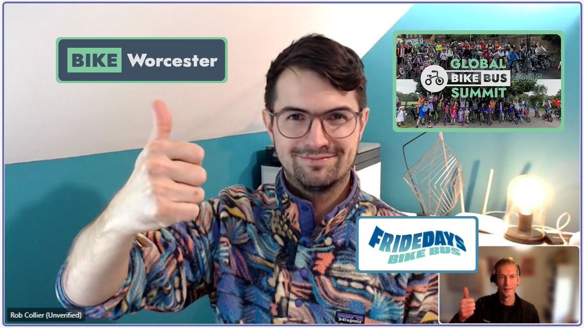 BikeWalkScoot's tweet photo. BIKE BUS: Fantastic meeting with Rob Collier from @BikeWorcester team to discuss @fridedaysbb support with #BikeBusSummit taking place in Worcester on 10th & 11th April 2025! Love the positivity of #BikeBus community! 🚲🎶🌍❤️📅🤩🙌🏻 #FridayWeCycle https://t.co/tGciOuCMsc
