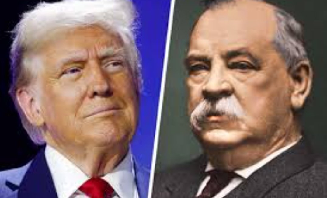 #TRUMP ⛳⛳is the President 🇺🇸who 👉would complete 8 Non-consecutive years 45th and 47th in power🇺🇸the other president who managed to conquer the⛳⛳2 Pennants was Grover Cleveland 22tj &amp; 24th only they have made this possible feat👉in USA #InaugurationTrump2025 #MAGAVERSO #MAGA