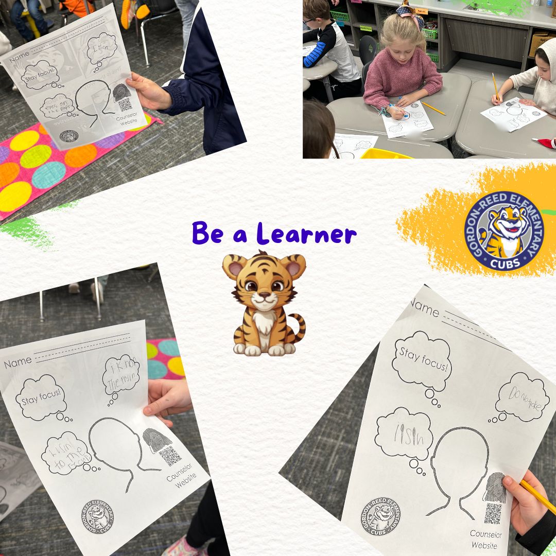 wrightcounselor's tweet photo. Counseling Lesson! Second grade learns how to use "Self-Talk" to ignore distractions and stay calm! You can do it! #schoolcounseling #newyear #newyou #cublove #scchat https://t.co/7kkSTAyycS