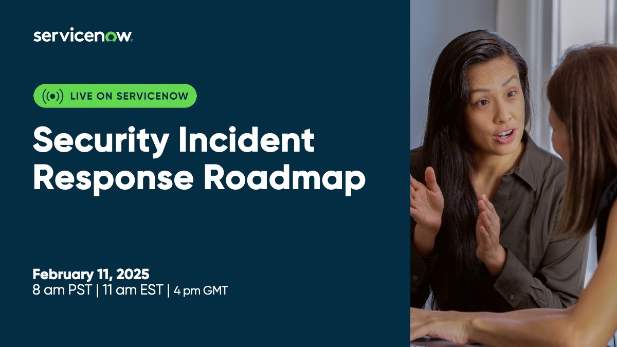 kevincuster_'s tweet photo. For my SecOps friends out there:

Transform how your organization responds to evolving threats. Join us to learn about our recent innovations and what’s in the pipeline for enhancing your security posture with ServiceNow Security Incident Response. https://t.co/23LdO0Y486 https://t.co/FNjw1YlhOc