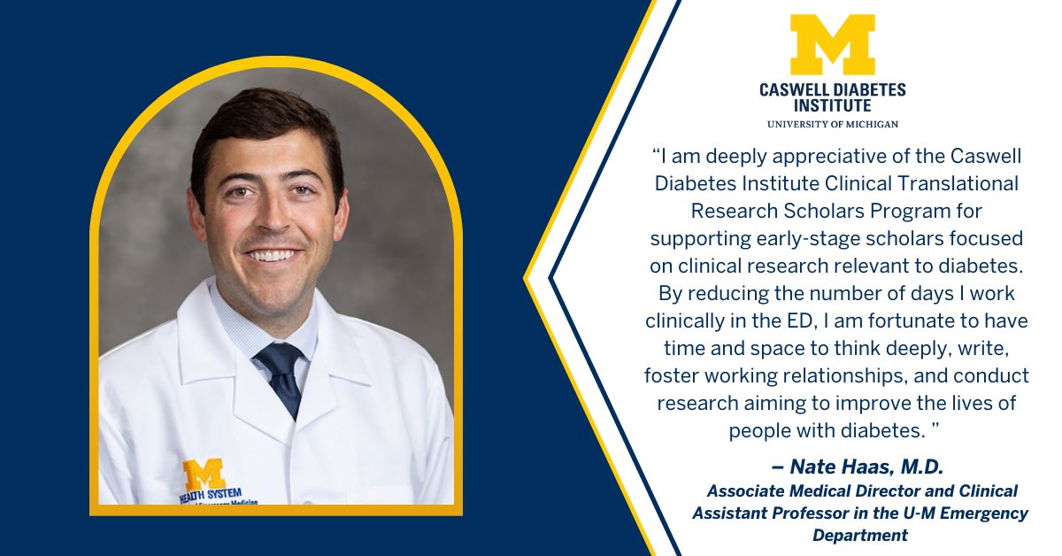 U-M Medical School Research (@umichmedscience) on Twitter photo UM-based, early-career faculty members seeking to establish a career in translational diabetes research are encouraged to apply to the #CaswellDiabetes Institute Clinical Translational Research Scholars Program. Learn more and apply by Feb. 4, 2025: michmed.org/Y3Mx3 UM-based, early-career faculty members seeking to establish a career in translational diabetes research are encouraged to apply to the #CaswellDiabetes Institute Clinical Translational Research Scholars Program. Learn more and apply by Feb. 4, 2025: michmed.org/Y3Mx3