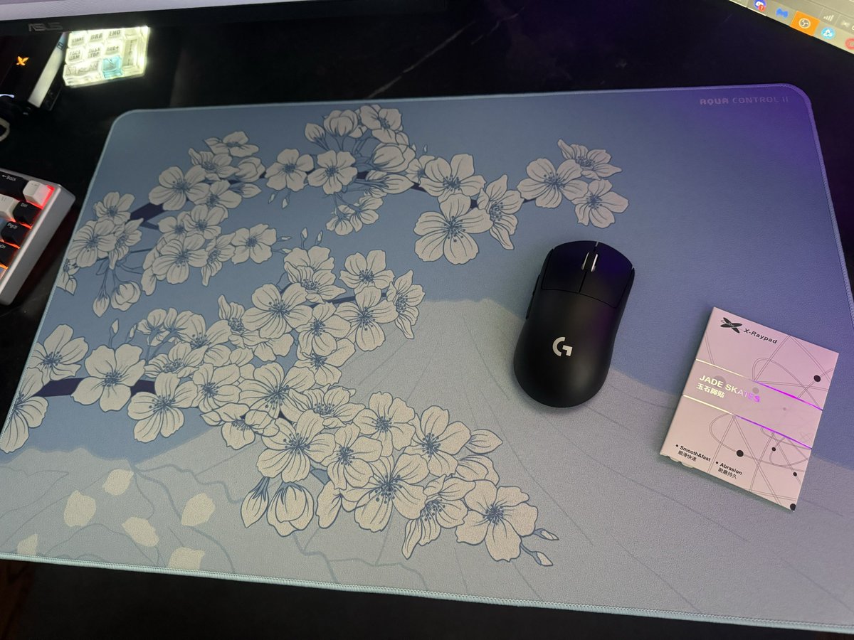 new mousepad and jade skates from <a href="/XraypadOfficial/">X-RaypadOfficial</a> looking and feeling perfect 😻

we’re live, dual streaming SnD come thru 

kick.com/DottySnipes
twitch.tv/DottySnipes