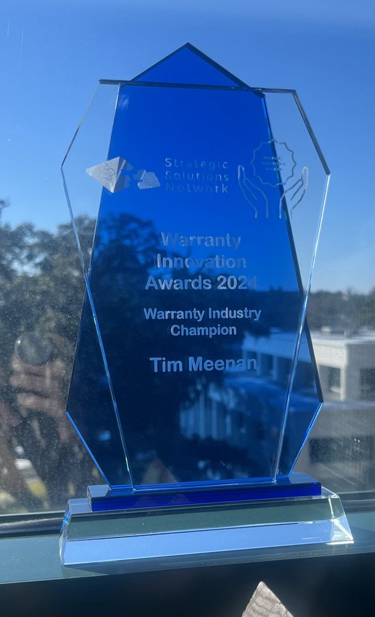 Meenan2Tweet's tweet photo. 2024 brought me the great honor of being named “Warranty Industry Champion” for my years of working to help consumers and the industry.  Thank you SCIC and Strategic Solutions Network! https://t.co/LUQ9a7vNUr