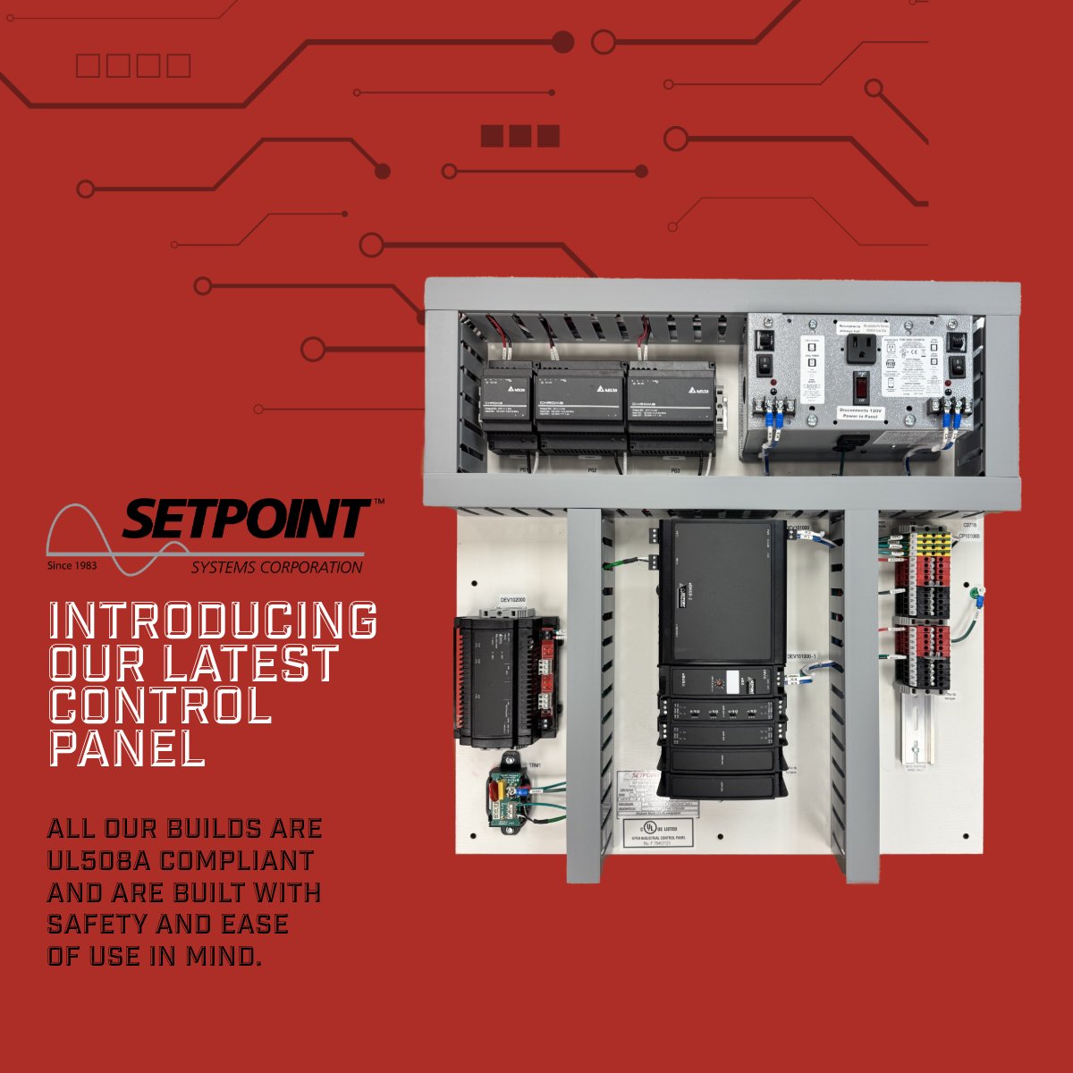 SetpointSystems's tweet photo. Our control panels are UL508A compliant with zero defects!

#UL508A #ControlPanels #QualityProducts #SafetyStandards #ReliableSolutions #iot #ul508a #ualocal208 #controls #HVAC #BAStraining  #AlwaysEssential #WeBuildCO https://t.co/RLzILT0DIf