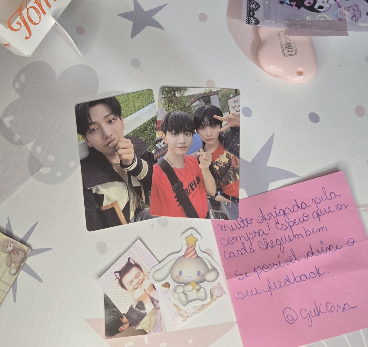 wednesdaygirlls's tweet photo. Feedback super positivo pra @guk6sa que me vendeu esses cards lindíssimos, o processo foi super tranquilo e eles chegaram bem embalados. Obrigada 🩵 https://t.co/4GaF2E9zyH