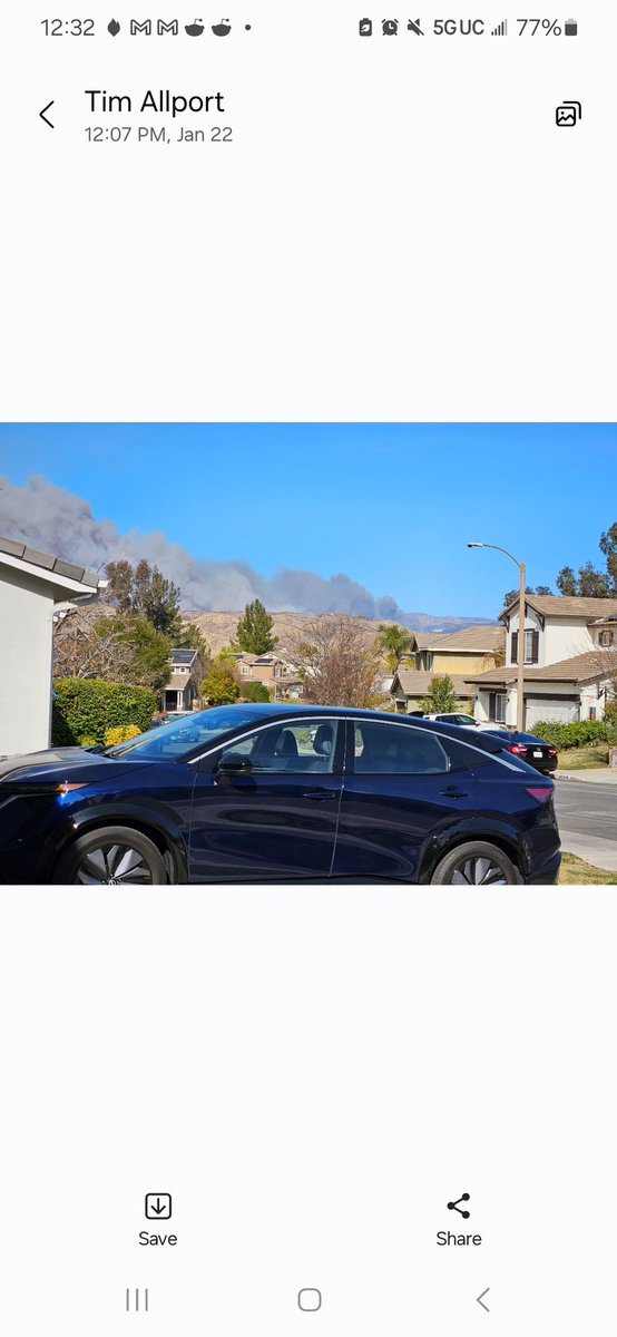 The Hughes fire is licking at our ankles. Please be thinking of us.