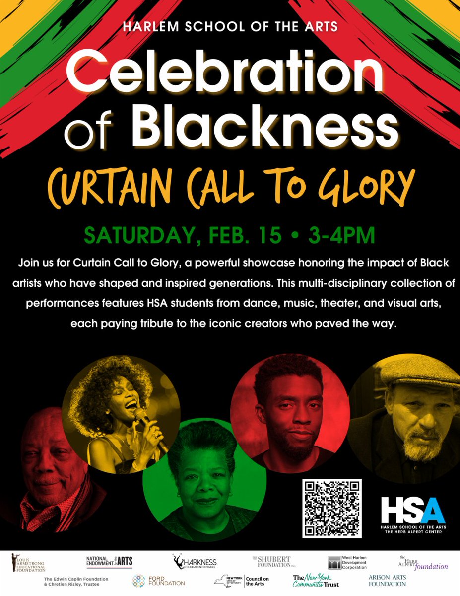 CELEBRATE BLACK HISTORY MONTH WITH HSA!

Saturday, February 15th | 3–4 PM
HSA Theatre
RSVP HERE
eventbrite.com/.../celebratio…...