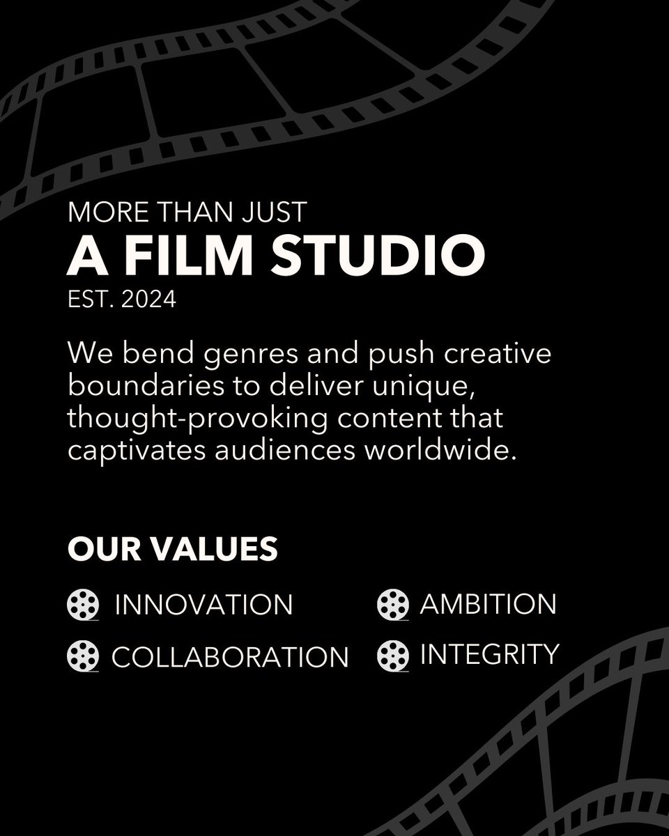 offbendstudios's tweet photo. We're Offbend, a rising film studio that knows what it's like to sit in your seat.
Our mission is to bend the rules of genres, telling authentic stories with diverse voices and real connections. This is only the beginning. Thank you for your support, we couldn't do it w/out you. https://t.co/K4h6ZWqSU9