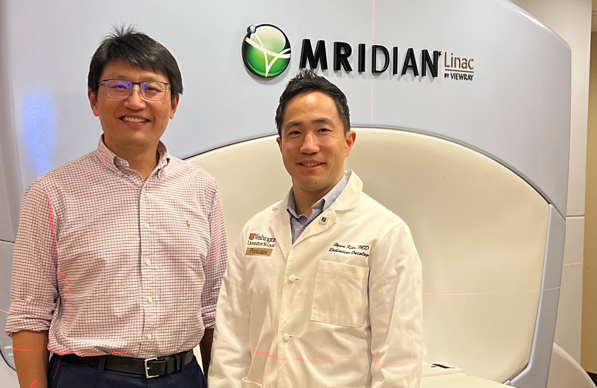 WashU Medicine Radiation Oncology (@washumedradonc) on Twitter photo Tong Zhu, PhD & Dr. Hyun Kim in collaboration with <a href="/BarnesJewish/">Barnes-Jewish</a> leadership, have been essential in bringing <a href="/ViewRaySystems/">ViewRay Systems, Inc.</a> #MRIdian back online for our <a href="/SitemanCenter/">Siteman Cancer Center</a> patients.
#MedPhys #Radonc #Teamwork🥇🏆
bit.ly/3WtzKkG Tong Zhu, PhD & Dr. Hyun Kim in collaboration with <a href="/BarnesJewish/">Barnes-Jewish</a> leadership, have been essential in bringing <a href="/ViewRaySystems/">ViewRay Systems, Inc.</a> #MRIdian back online for our <a href="/SitemanCenter/">Siteman Cancer Center</a> patients.
#MedPhys #Radonc #Teamwork🥇🏆
bit.ly/3WtzKkG