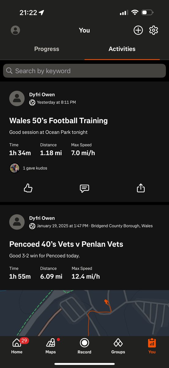 Great <a href="/WalesVets/">Wales Vets Football</a> 50’s training session last night at Ocean Park. Also delighted to have signed for <a href="/FcContinental/">Continental Vets FC</a> 50’s this week &amp; looking forward to playing against <a href="/LlanelliV/">Llanelli Town AFC Veterans</a> on Sunday ⚽️🏴󠁧󠁢󠁷󠁬󠁳󠁿