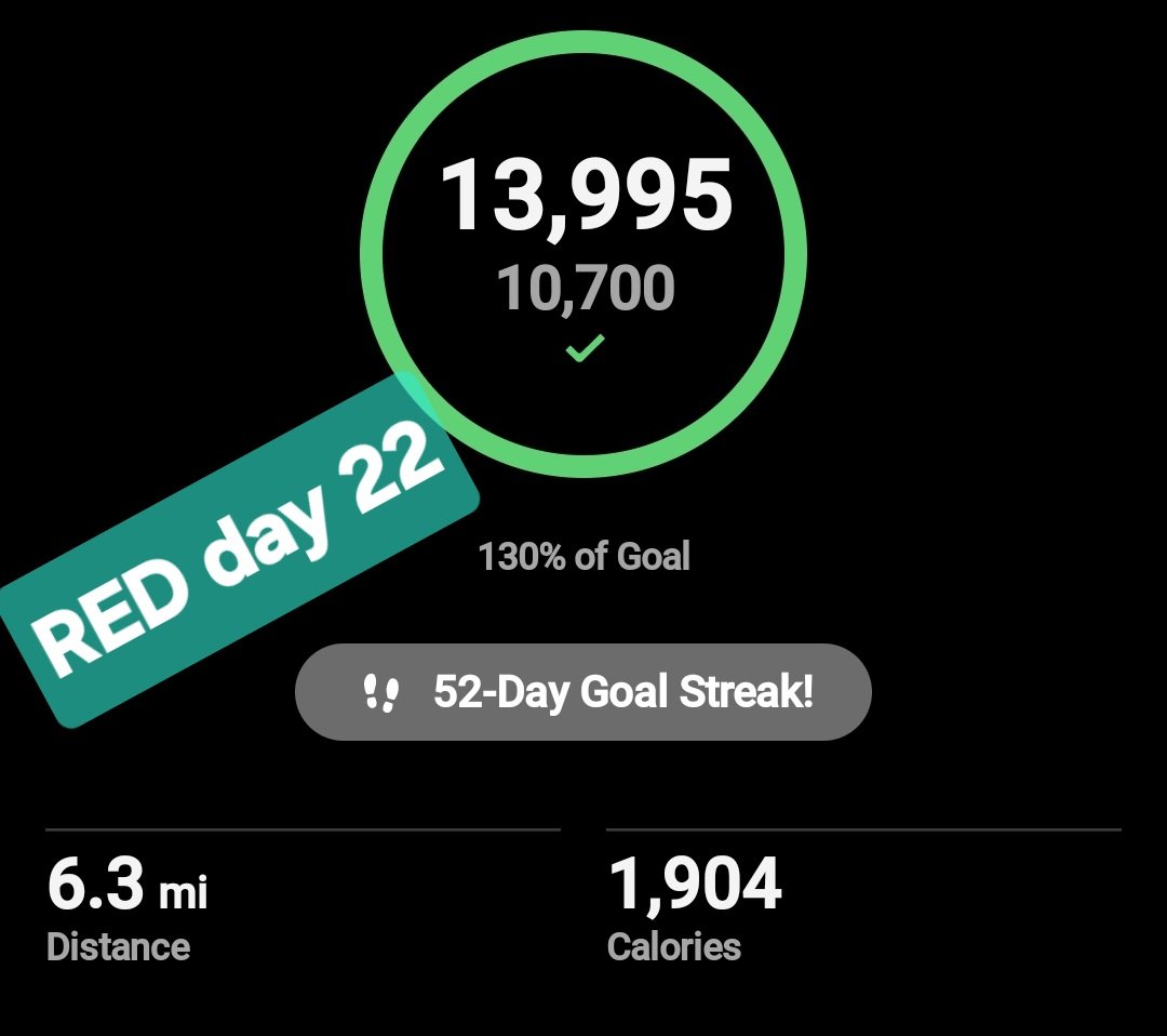 Really busy day <a href="/ParksideSch/">Parkside Community School</a> <a href="/embarkfed/">Embark Federation</a> so today steps make up day 22 for <a href="/REDJanuaryUK/">RED January</a>