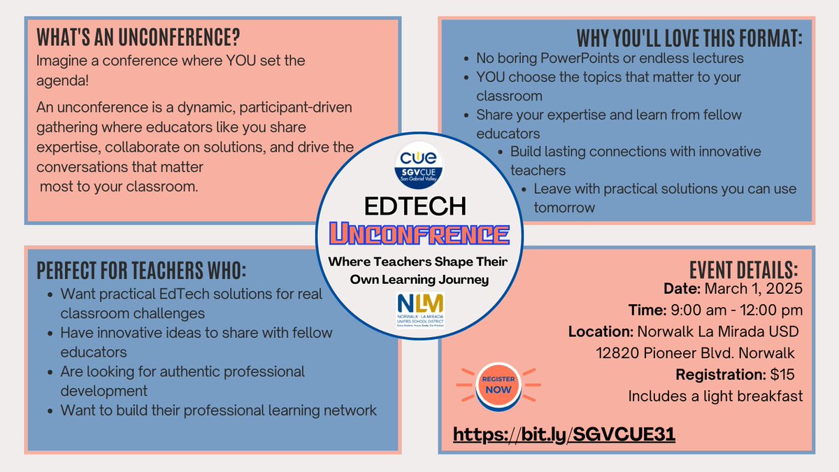 SGVCUE Unconference: March 1, 2025