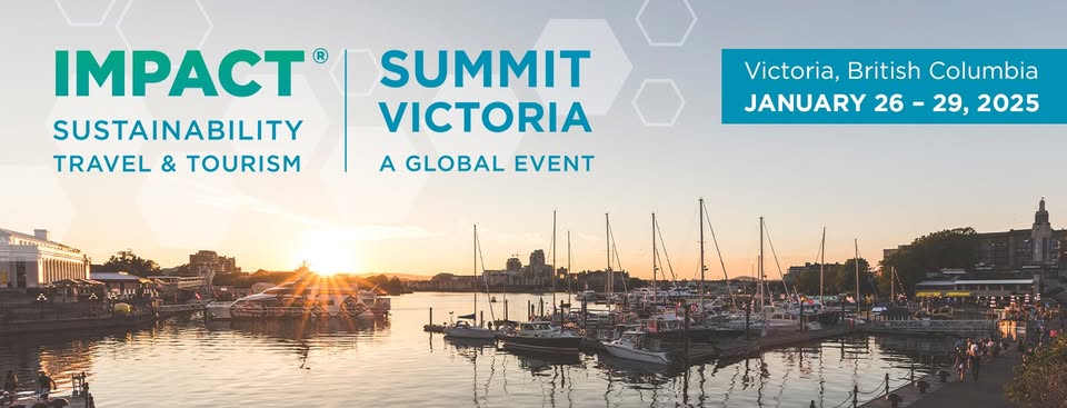 The 2025 Impact Sustainability Travel &amp; Tourism Conference is on Jan 26 - 29 in <a href="/CityOfVictoria/">City of Victoria</a>. 

Join the conversation at Canada’s annual summit on sustainability &amp; innovation in tourism. 

<a href="/IMPACTnational/">IMPACT Conference</a> <a href="/victoriavisitor/">Destination Greater Victoria</a> 

➡️ impactnational.ca 

#IMPACT2025