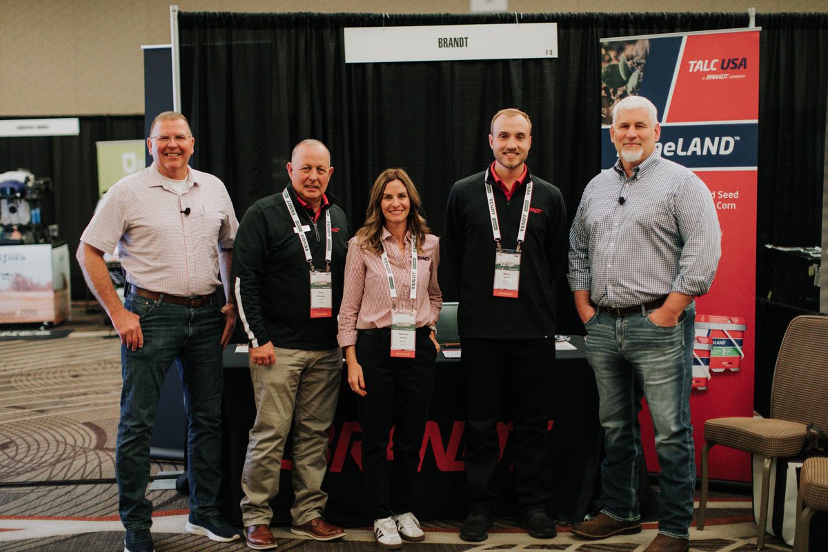 BRANDT_co's tweet photo. We were proud to sponsor the 2025 Total Acre Grower Clinic and contribute to discussions on driving high yields and profitability. BRANDT Technical Agronomists, Eric Winans, PhD and Marcos Loman, PhD, joined Alex Harrell and other industry professionals to present on high-yield strategies for soybeans and nitrogen management. Thank you to @dowdycrop for hosting a great event!

#BRANDT #TotalAcre #TotalAcreGrowerClinic #AgIndustry #CropNutrition #AgProducts #Fertilizer #Farming #Agriculture