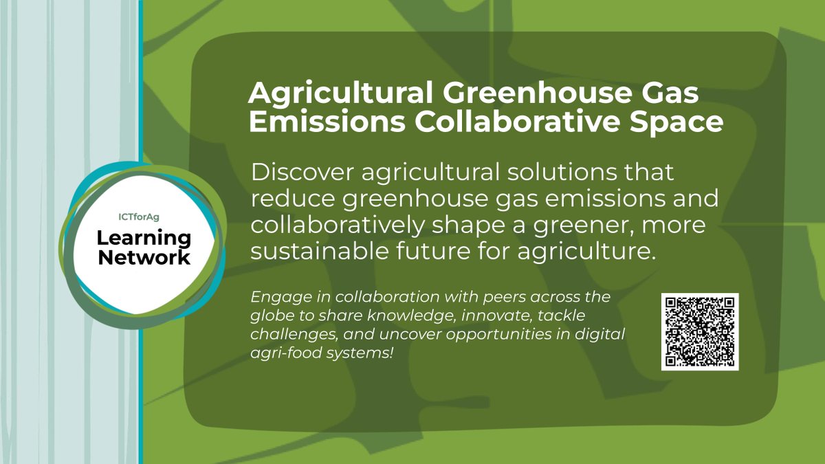Join the Greenhouse Gas Emissions Collaborative Space to tackle climate change and drive sustainable solutions in agriculture! 🌱🌍 Partner with others here 👉 learningnetwork.ictforag.com/collaboration/…
#SustainableAg #ICTforAg