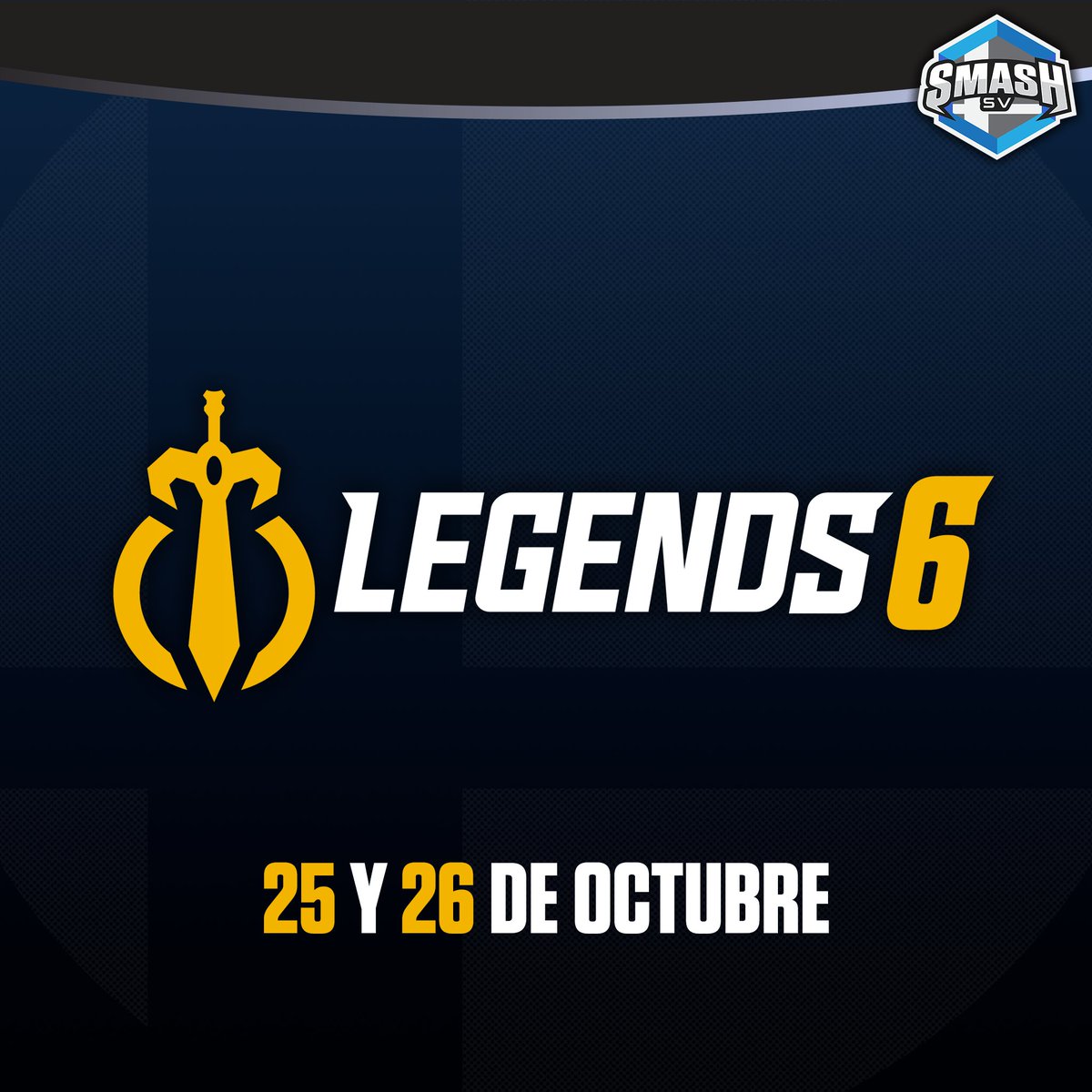 🔥 Legends 6 tiene fecha oficial 

🔥 Guarden la fecha para el Torneo  de Smash más grande de Centroamérica