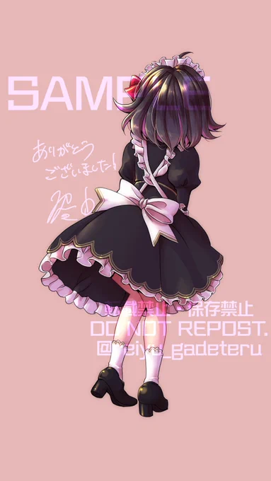 #有償依頼 #イラスト依頼 #oc メイド 立ち絵 後ろ姿 ご依頼くださり、描かせて頂きました 後ろ姿の難しさを知りました…!(NIKKEすごい) ありがとうございました