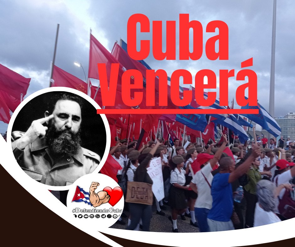 ‼️El amor por #Cuba nos une‼️ Ante un imperio cruel y  prepotente 👇

✨🇨🇺#CubaVencerá🇨🇺✨
#DefendiendoCuba🇨🇺💪❤️