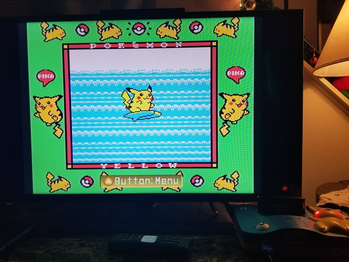 Pikachu N64
Pikachu Controller
Transfer Pak
Pokemon Yellow
Pokemon Stadium

I've gathered all the ancient artifacts... it's time...