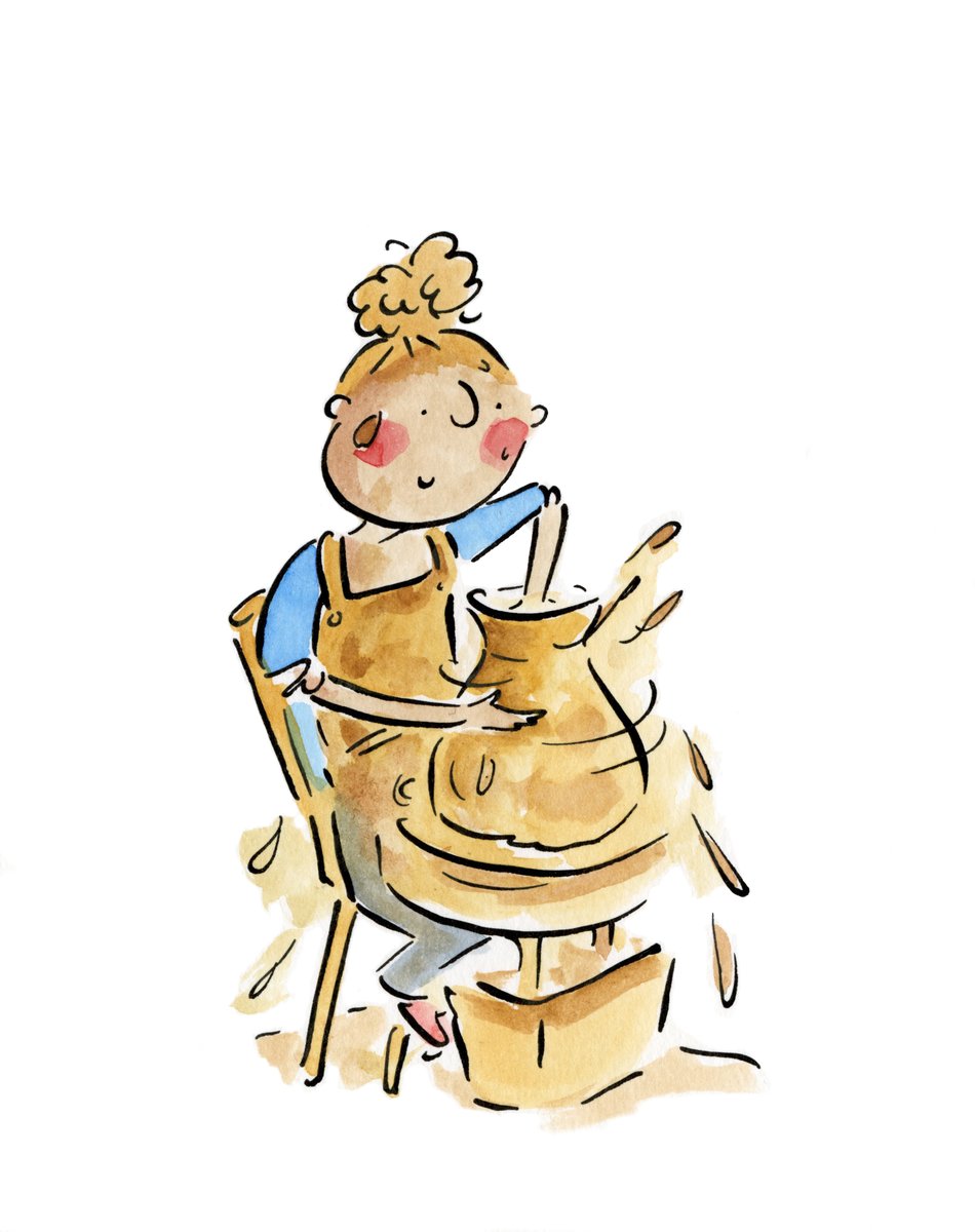 🎨 Pottery Wheel Magic! Spinning clay into beautiful creations, one turn at a time. A blend of skill, creativity, and a touch of patience. #PotteryWheel #CeramicArt #HandmadeBeauty #CreativeCrafting 🌟🌀