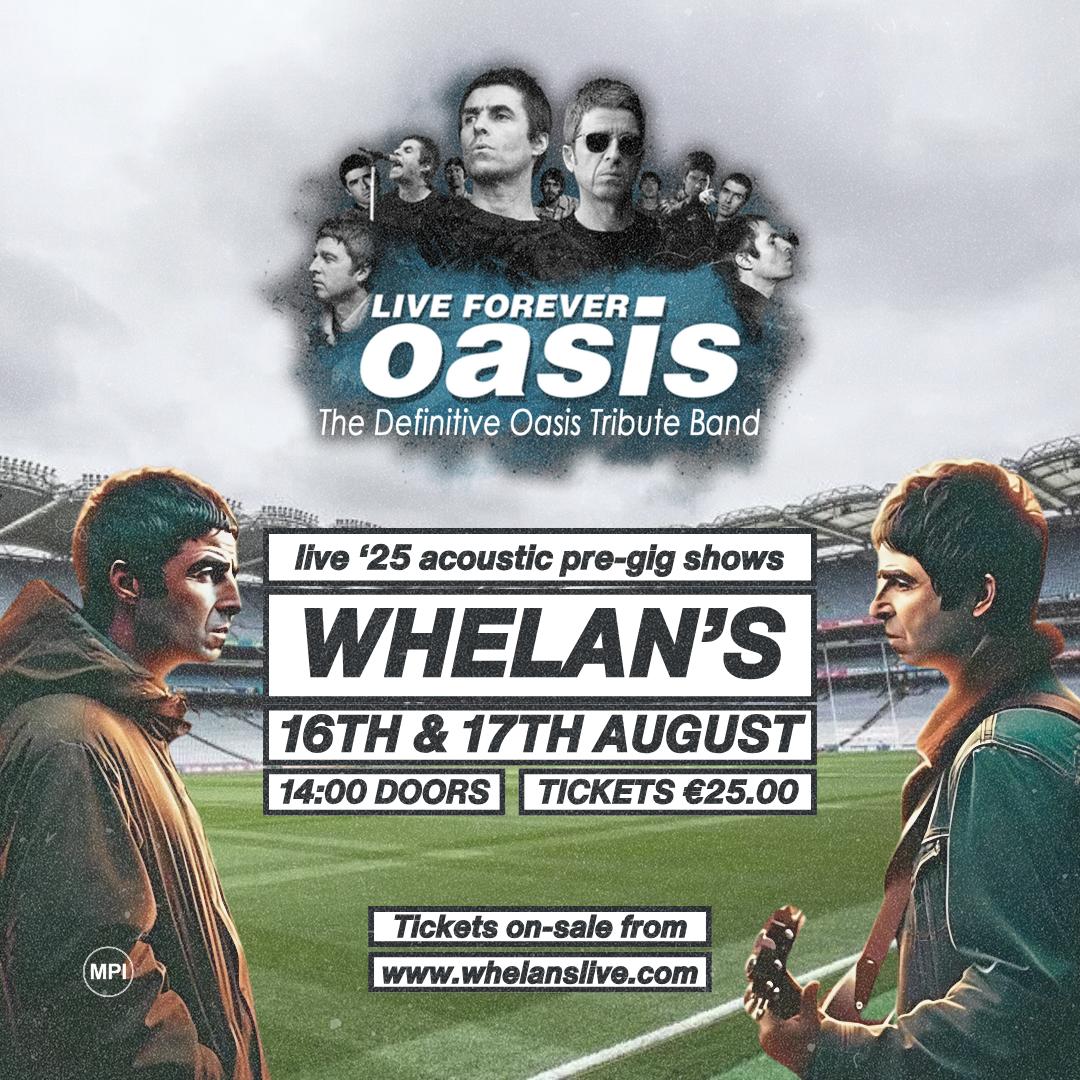 Our  pre-gig shows will take place in Whelan's. This iconic, Dublin city location is the ideal  venue for these now famous shows. Expect all of the the usual antics &amp; anthems from Irelands No 1 Tribute Band
𝙏𝙄𝘾𝙆𝙀𝙏𝙎 𝙊𝙉 𝙎𝘼𝙇𝙀 𝙉𝙊𝙒 
👇🏻👇🏻👇🏻
whelanslive.com/event/live-for…