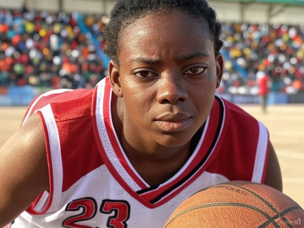 dukesoffishial's tweet image. I asked Grok to reimagine x user @Adhekunbi from Ede in Osun state.

As a basketballer 
#Grokisgood