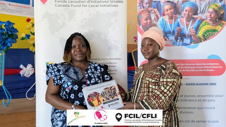 ongfnd's tweet photo. CÉRÉMONIE DE CLÔTURE  DES ACTIVITÉS DU 𝗖𝗔𝗠𝗣 𝗡𝗔𝗧𝗜𝗢𝗡𝗔𝗟 POUR LA PROMOTION DE LA PAIX , organisé par le Consortium FND ONG -GANDJAANON ONG grâce au soutien du FCIL de l'Ambasade du Canada près le Bénin.
#AmbCanBFA
#canadaaubenin
#fcil
#femmes
#paix
#cohesionsociale https://t.co/1S9gECYAaM