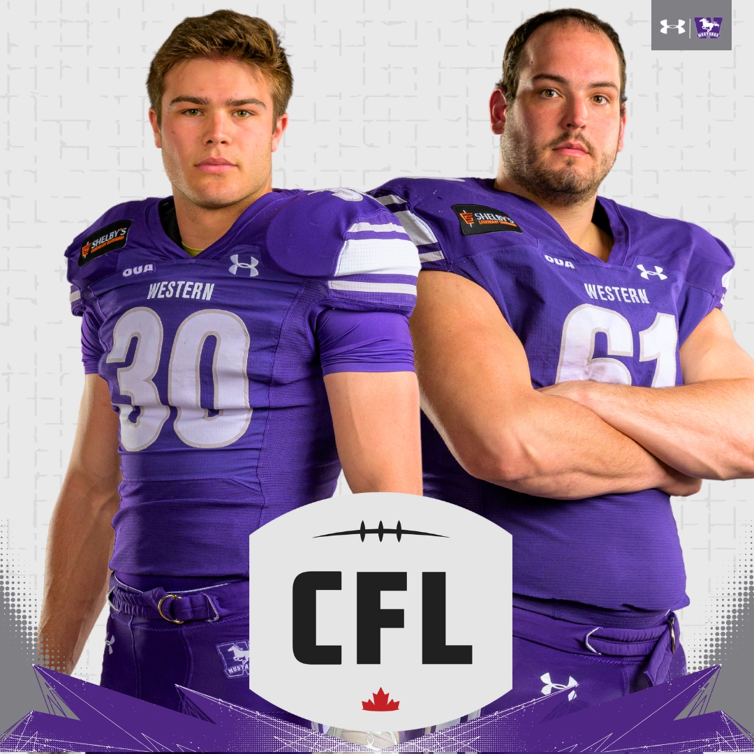 🏈 The Winter edition of the <a href="/CFL/">CFL</a> scouting bureau Top 20 list was released today and a pair of Mustangs are among the top names ahead of the 2025 CFL Draft.

DB Jackson Findlay is ranked # 8 and OL Erik Andersen sits at #10.

The draft is scheduled to take place on April 29.