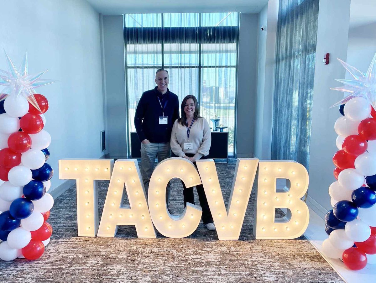 Our Interim President &amp; CEO <a href="/MikePistana/">Mike</a> and Director of Marketing <a href="/ashlafuente/">Ashton LaFuente</a> are spending the week in Waco at @TACVB  Winter Conference where they’ll get the opportunity to connect/network with industry partners who share their drive and dedication to #travel and #tourism.