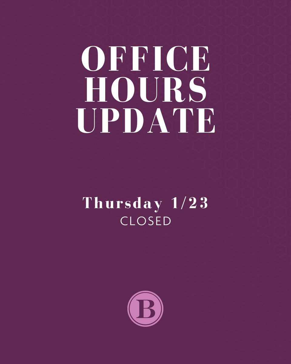 BleeckerLawSC's tweet photo. Office Hours Update ❄️
Thursday 1/23 - Closed for Weather https://t.co/aFdHRmB9De